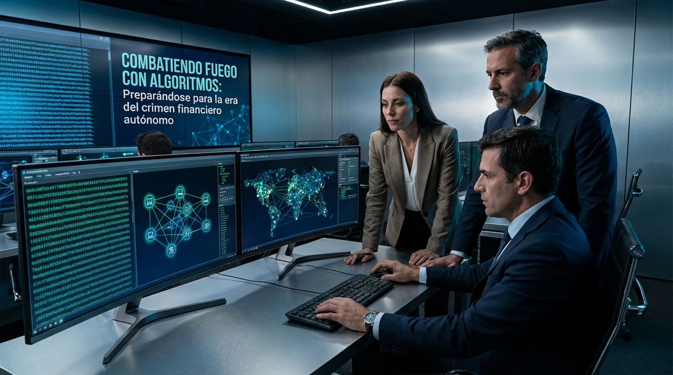Combatiendo
            fuego con algoritmos: Preparándose para la era del crimen financiero autónomo