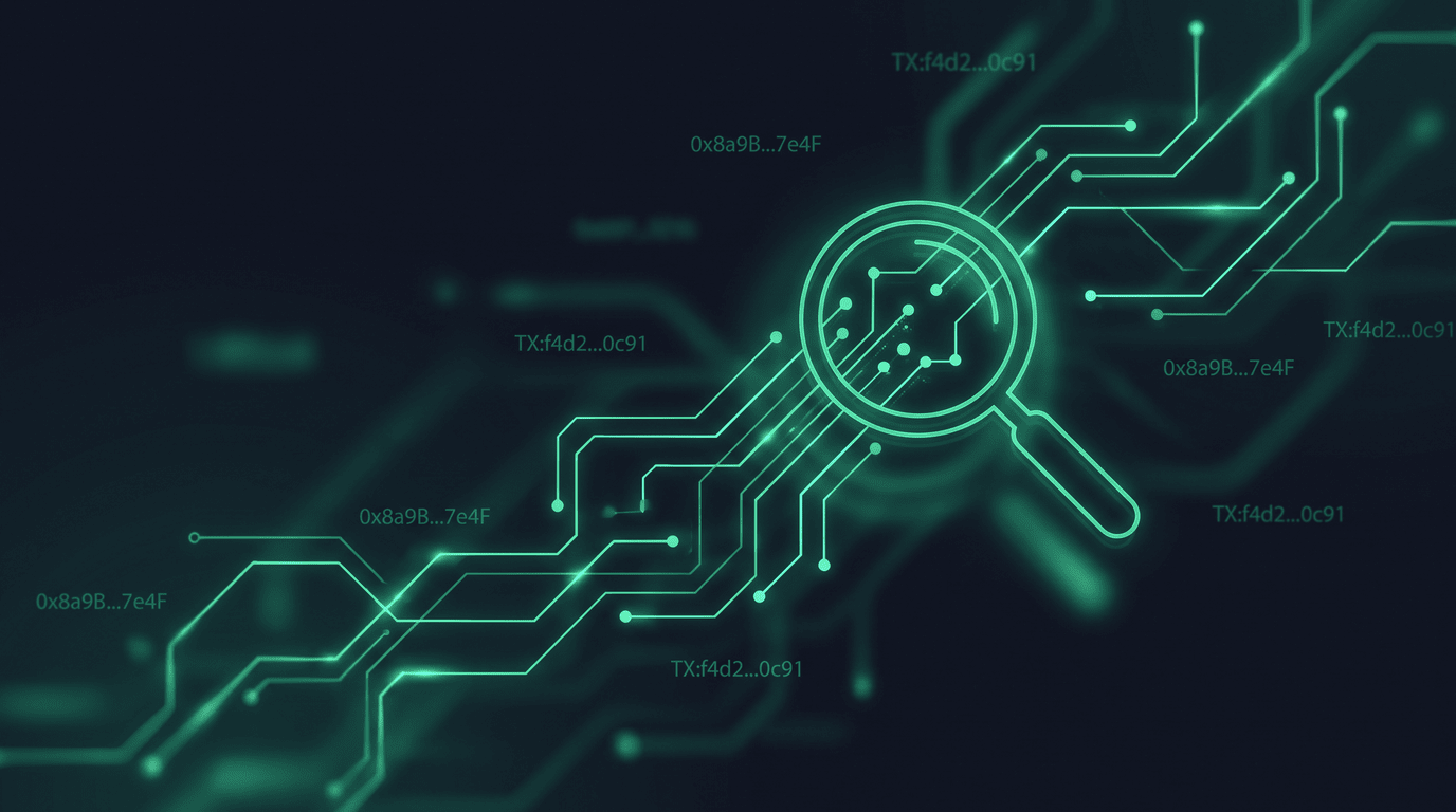 Visualización de forense blockchain rastreando criptomonedas robadas