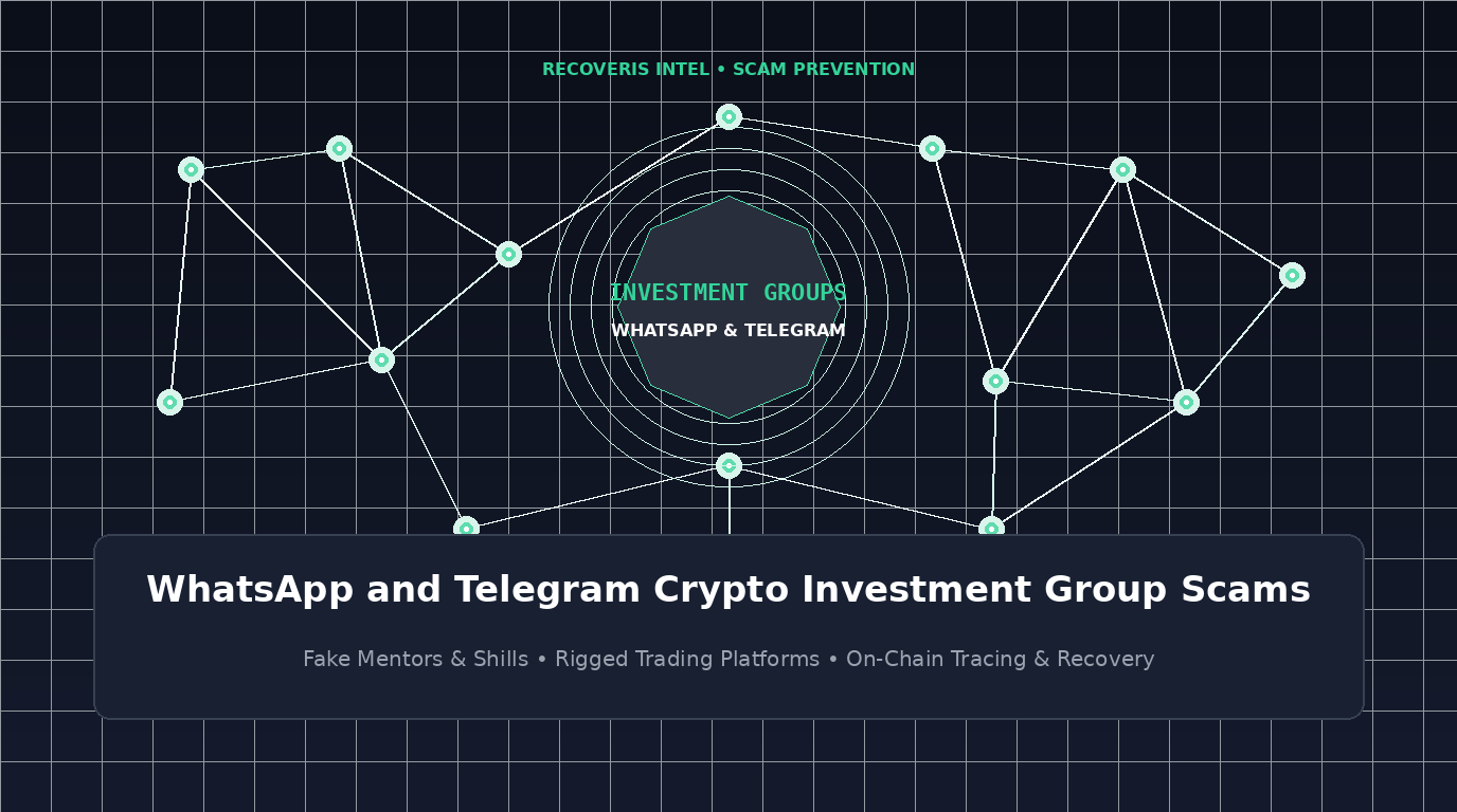 Estafas en grupos de inversión cripto en WhatsApp y Telegram: cómo mentores falsos, cómplices y plataformas manipuladas roban fondos