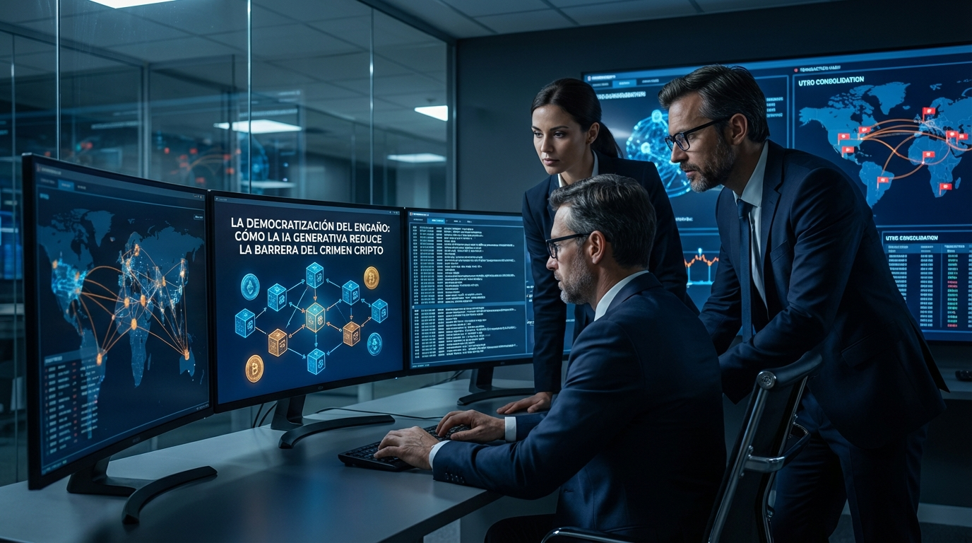 La
            democratización del engaño: Cómo la IA generativa reduce la barrera del crimen cripto